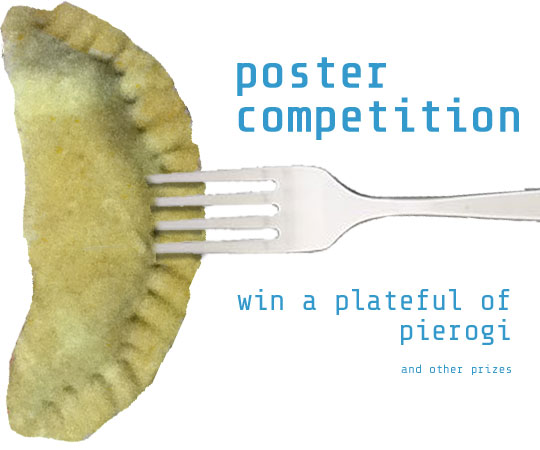 SPFF poster competition. Win a plateful of pierogi.